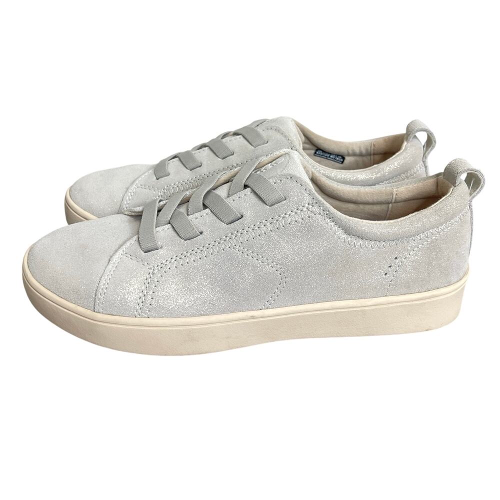 Revitalign Malibu Misty Oatmeal Shimmer Sneakers Women’s 9.5D Orthopedic Shoes